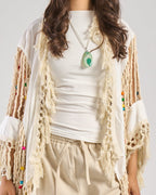 Macramé Short Cardigan