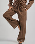 The Pure Linen Pants in Brown