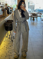 Denim Linen Set