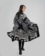 Patches Knit Cardigan in Black