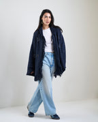 Star Knit Cardigan in Navy