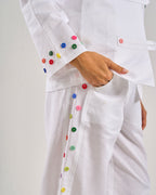 Pure Linen Pants in White