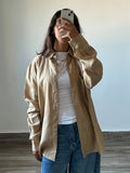 Pure Linen Shirt in Beige