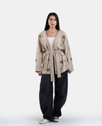 Stars & Moons Cardigan in Beige