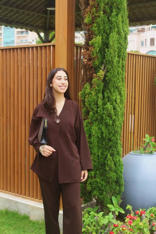 Brown Button Set
