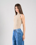The Sculpt Top in Beige