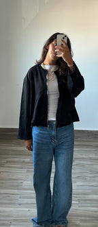 Black Bomber Jacket