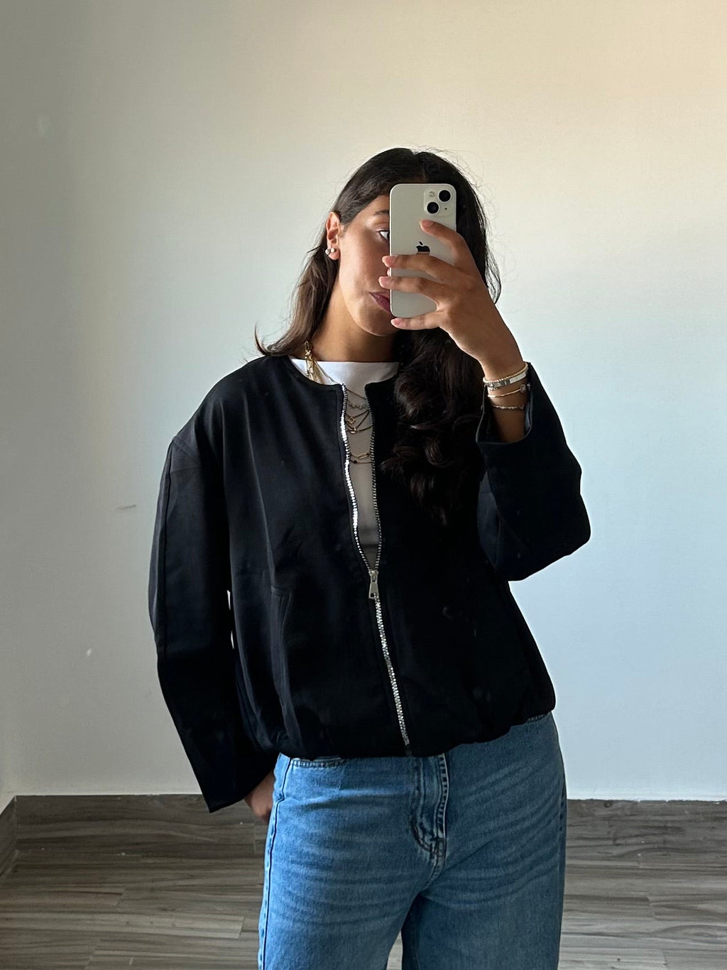 Black Bomber Jacket