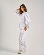 Pure Linen Pants in White