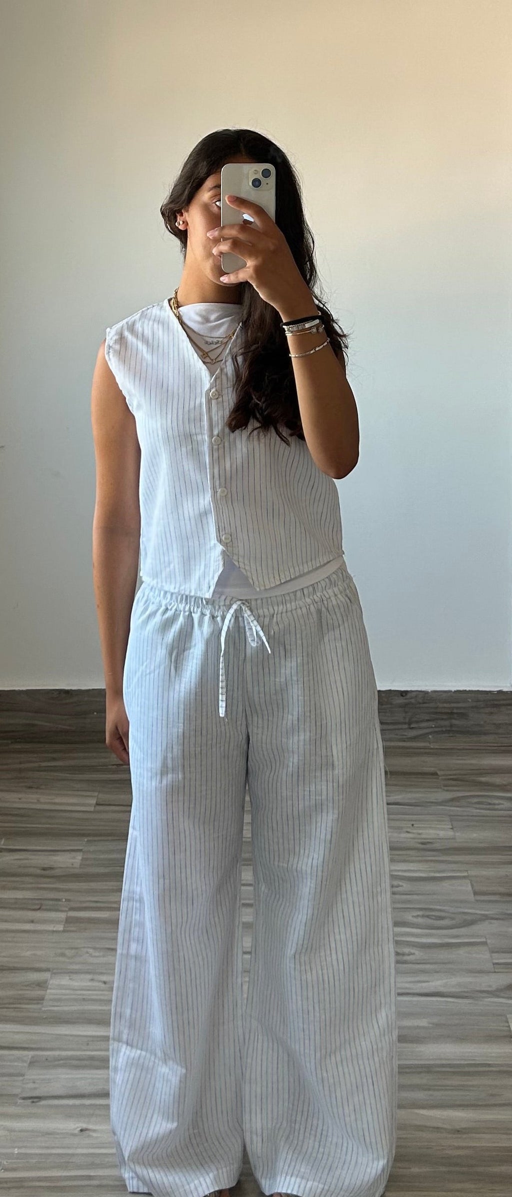 Striped Linen Pants