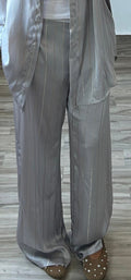 Silk Pants in Grey size L