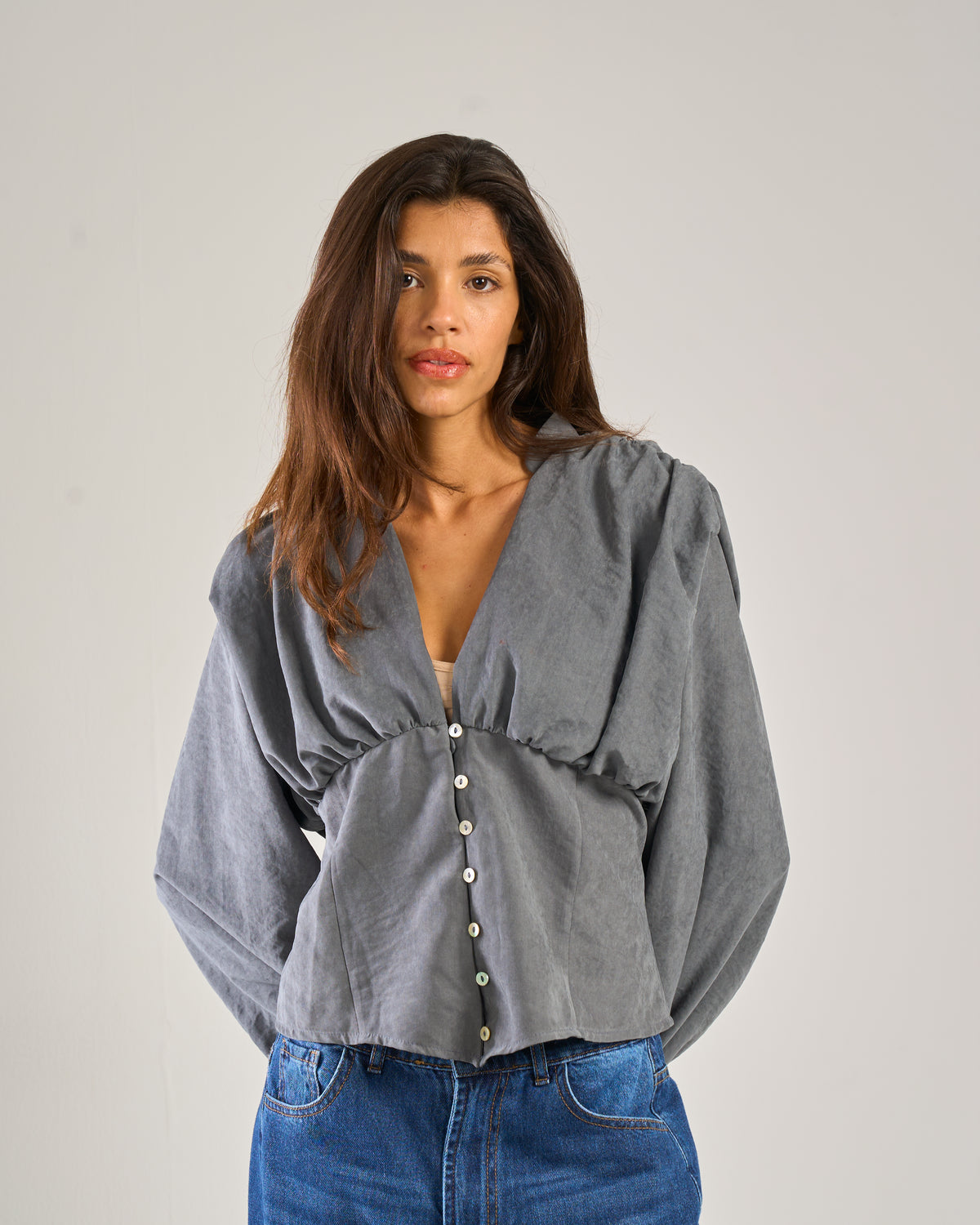 The Dream Top in Grey