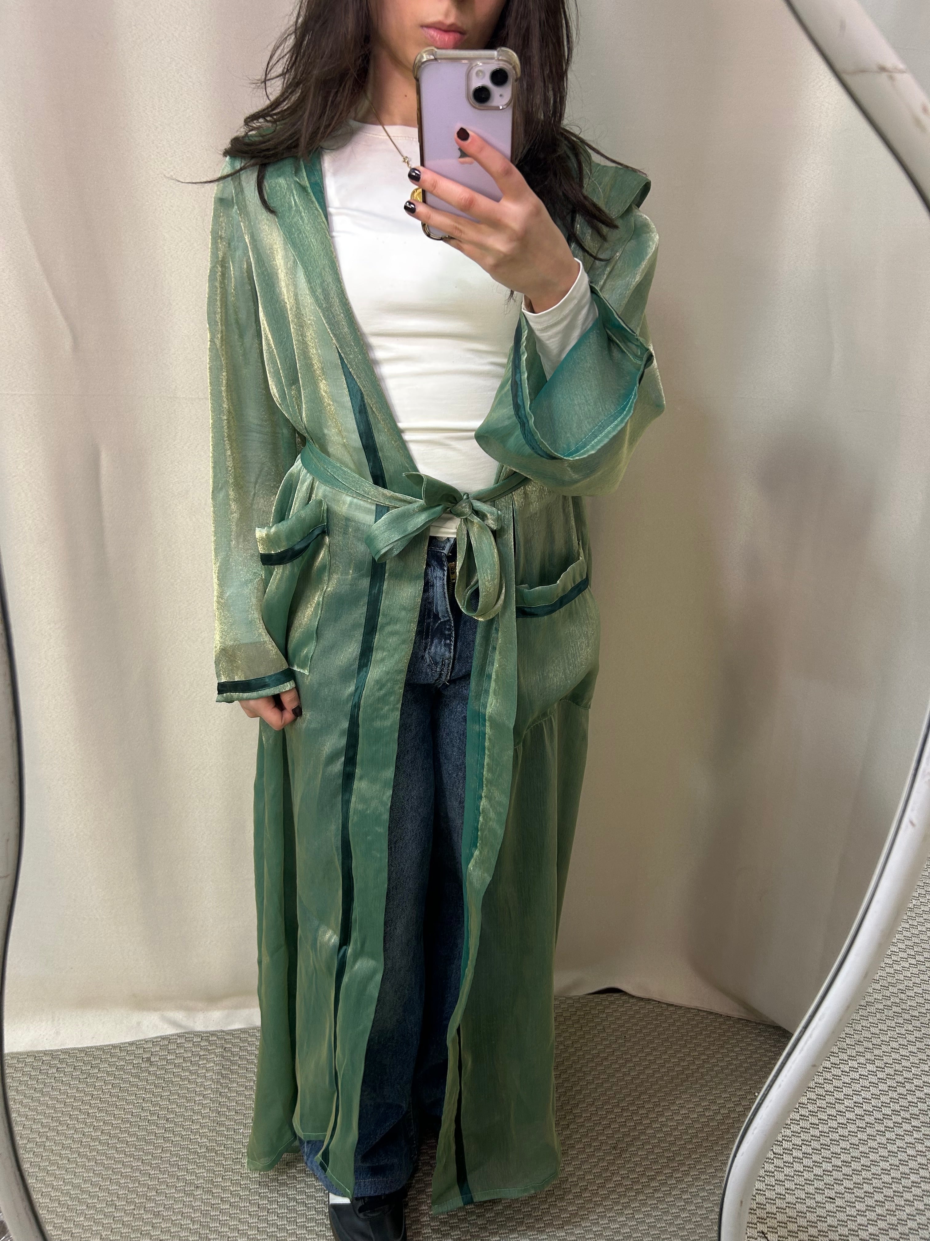 Mint Organza Kaftan