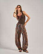 Striped Balloon Pants