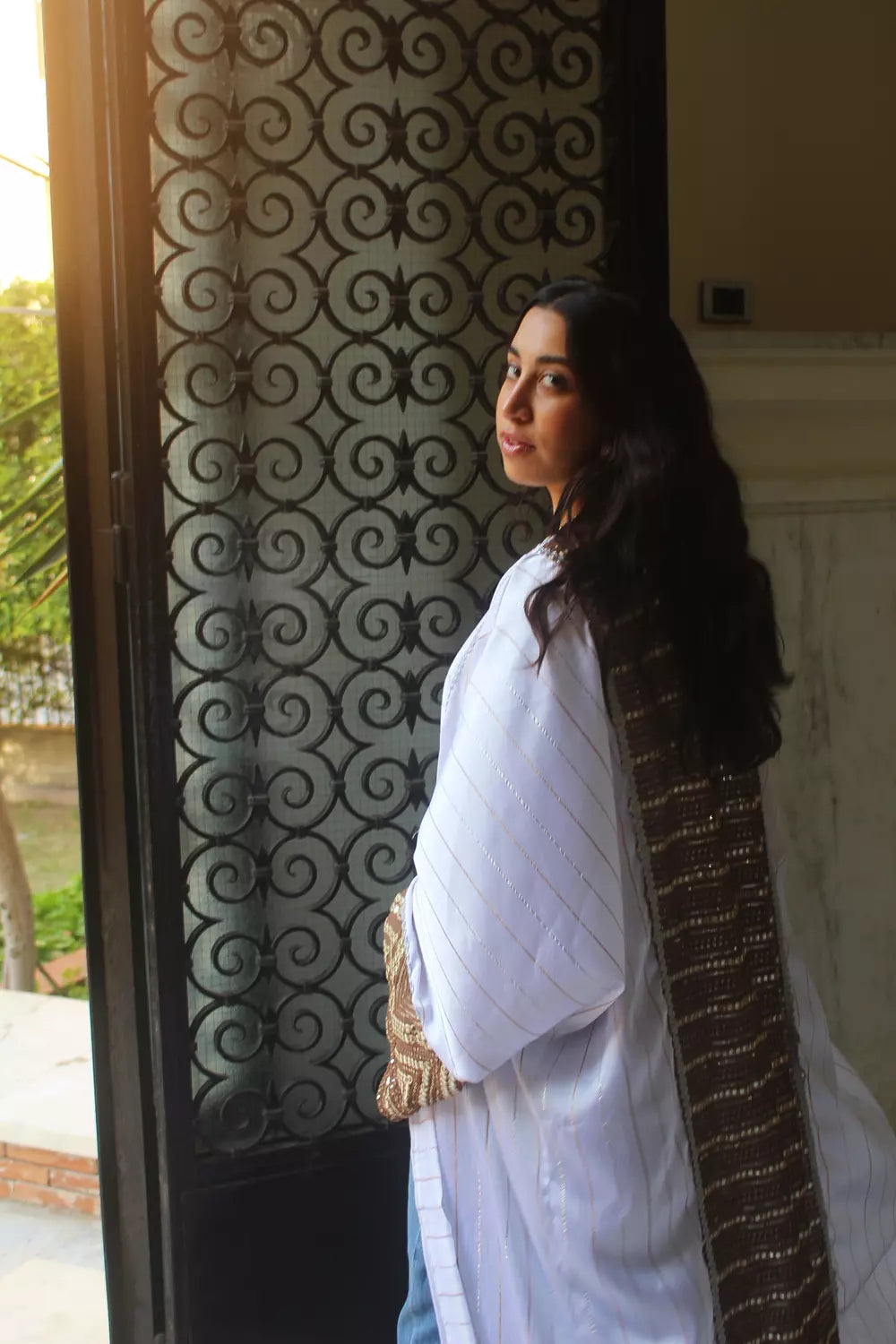 Angel White Abaya Kaftan