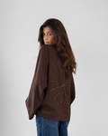 The Star Linen Top in Brown (Exclusive)
