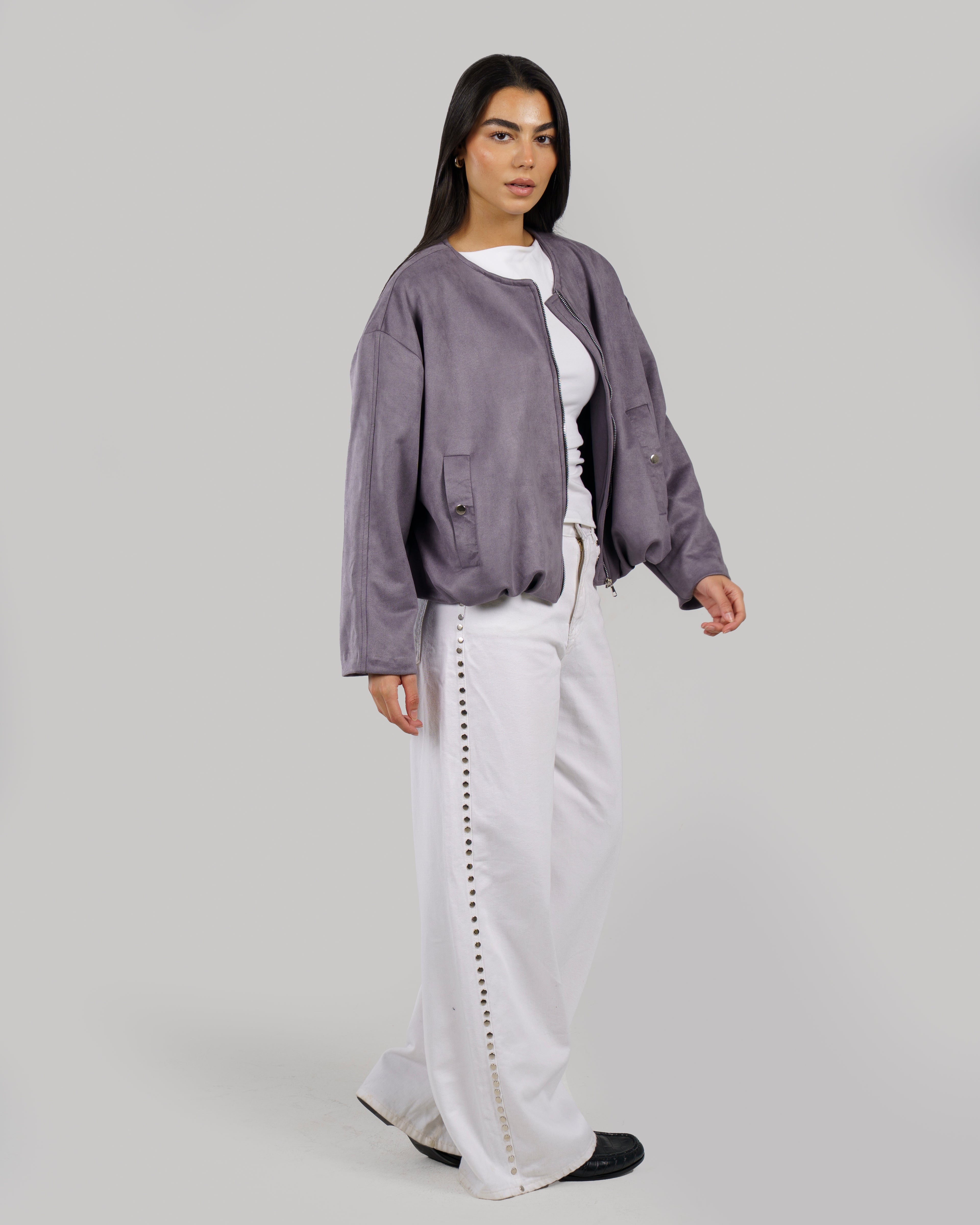 Balloon Suede Jacket