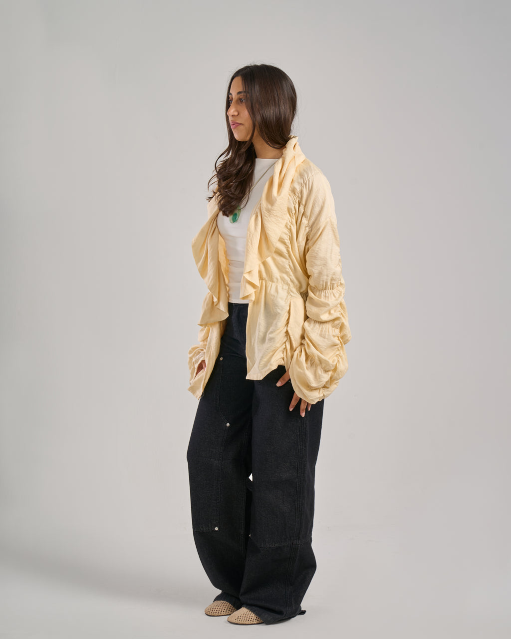 Multi Elastic Cardigan