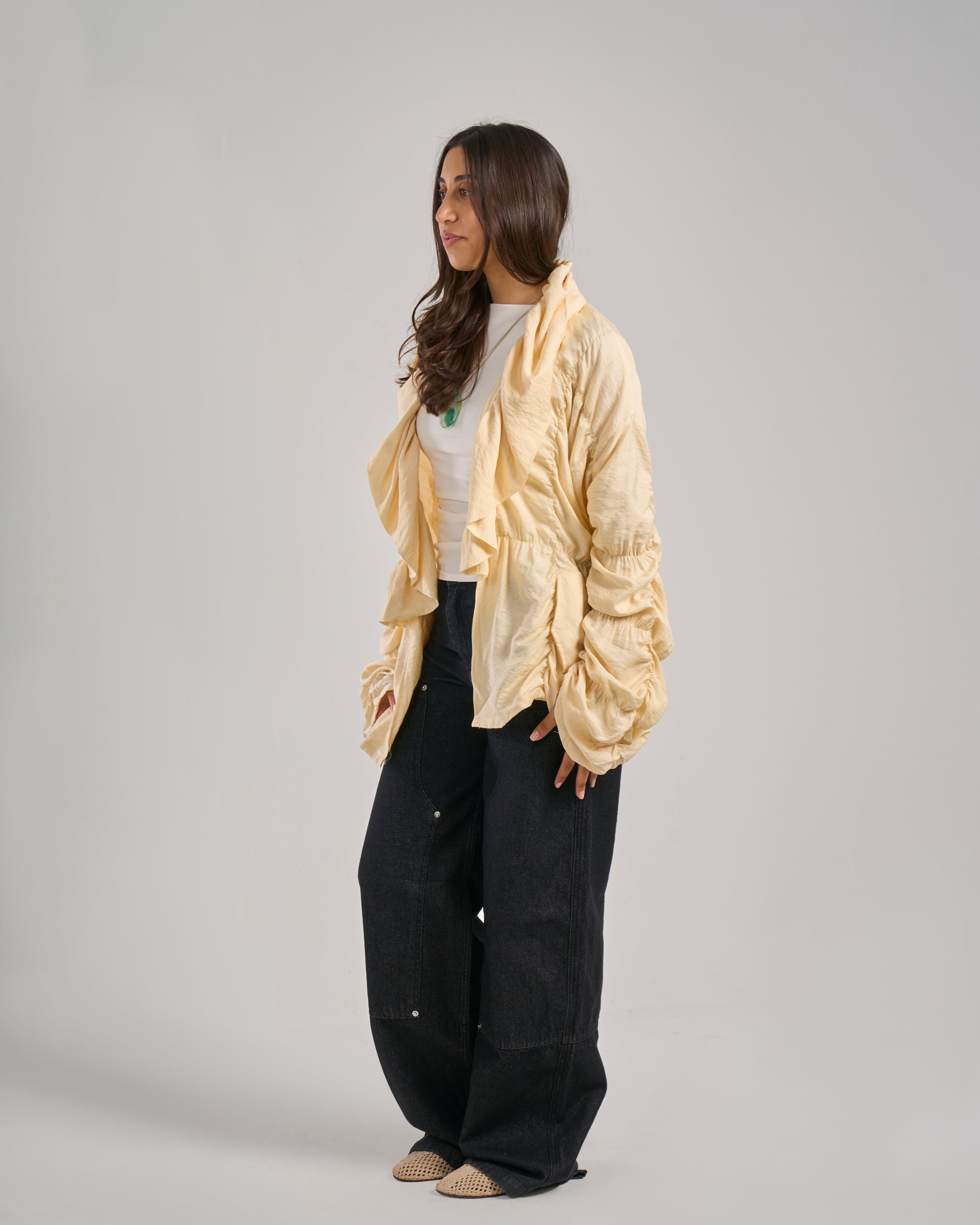 Multi Elastic Cardigan