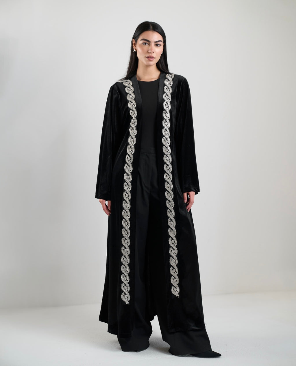 Velvet Braided Kaftan