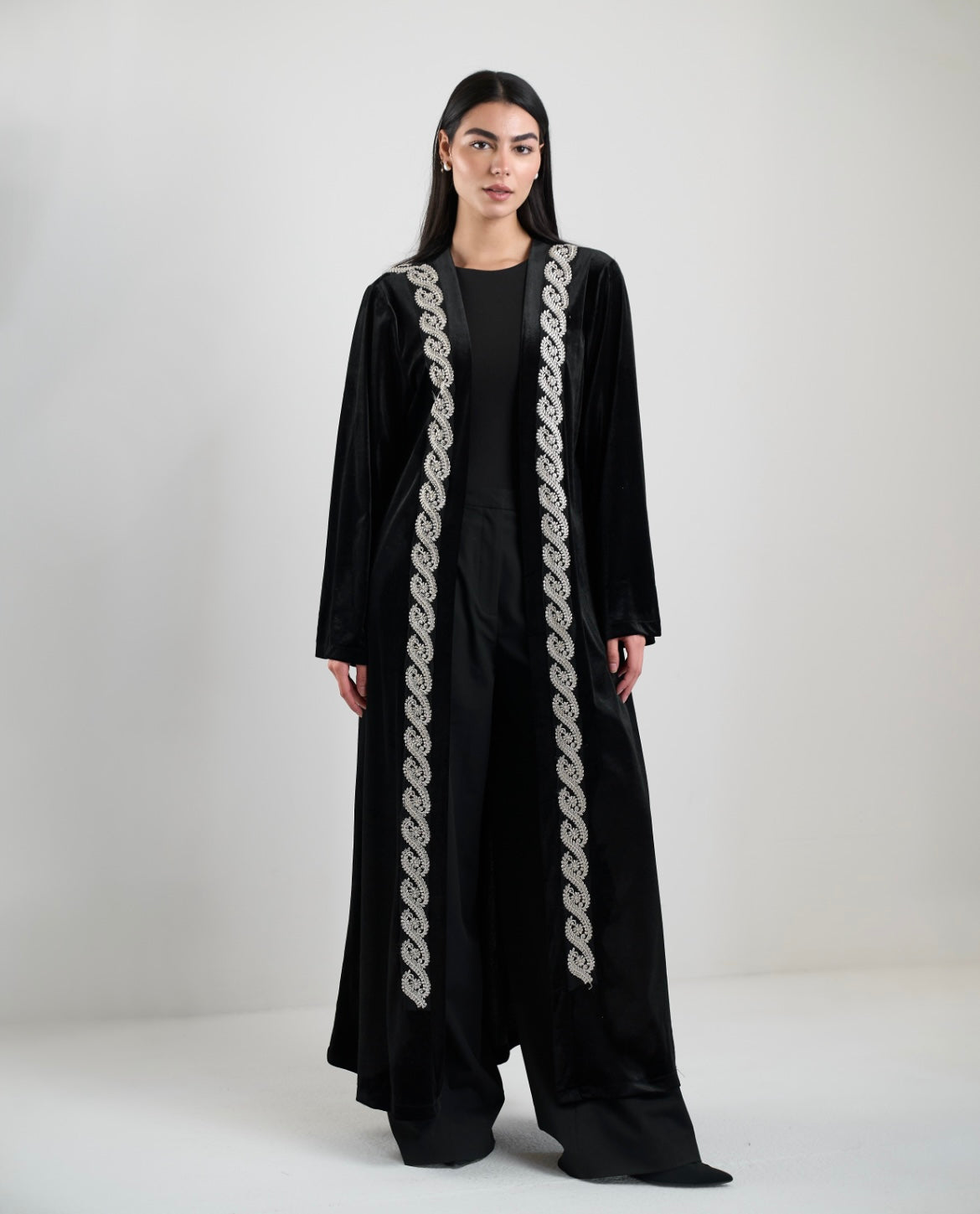 Velvet Braided Kaftan