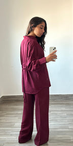 Burgundy Shirt