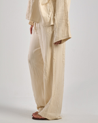 The Cream Feather Pants