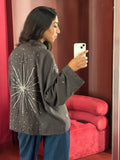 The Star Linen Top in Grey