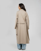 Oversized Trench Coat in Beige