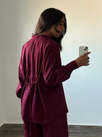 Burgundy Shirt