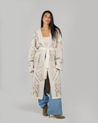 Patches Knit Cardigan in Creme