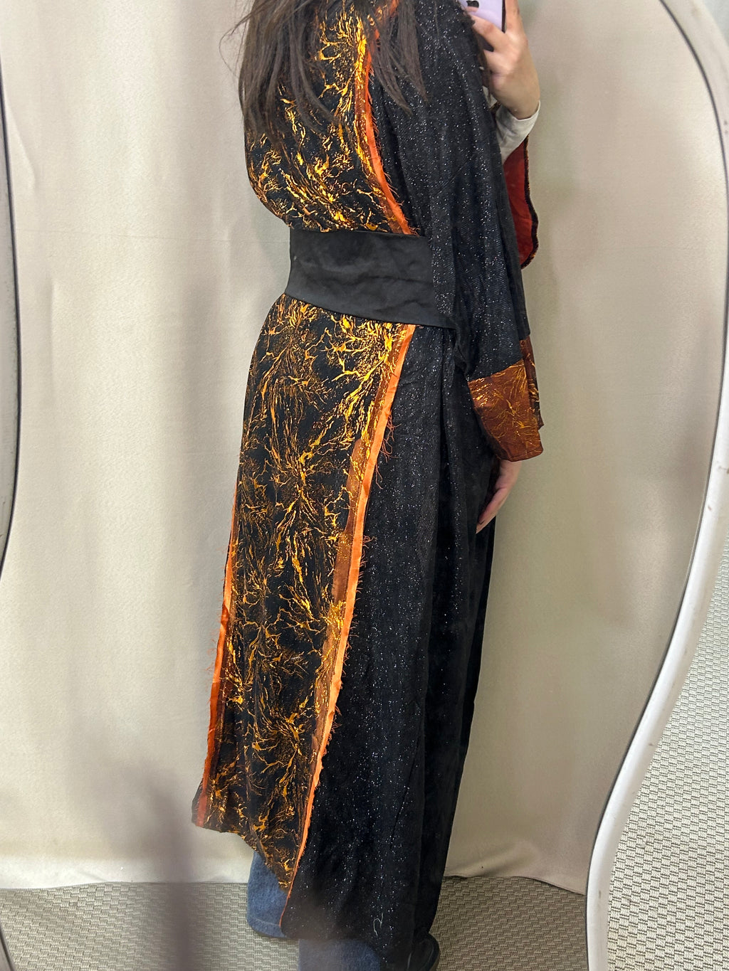 Black x Orange Kaftan