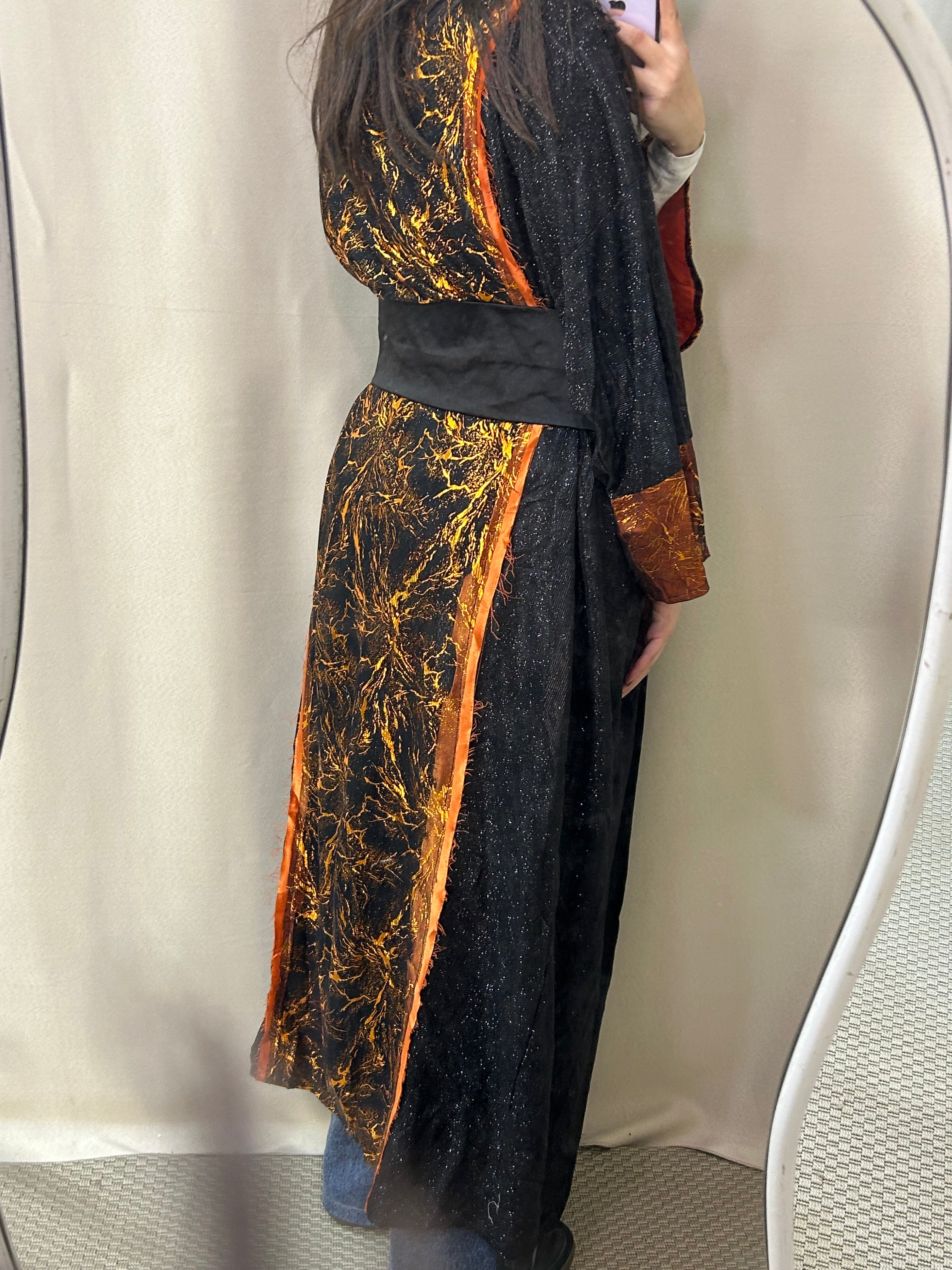 Black x Orange Kaftan