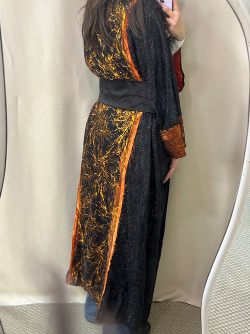 Black x Orange Kaftan
