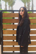 Black Rings Blazer Set