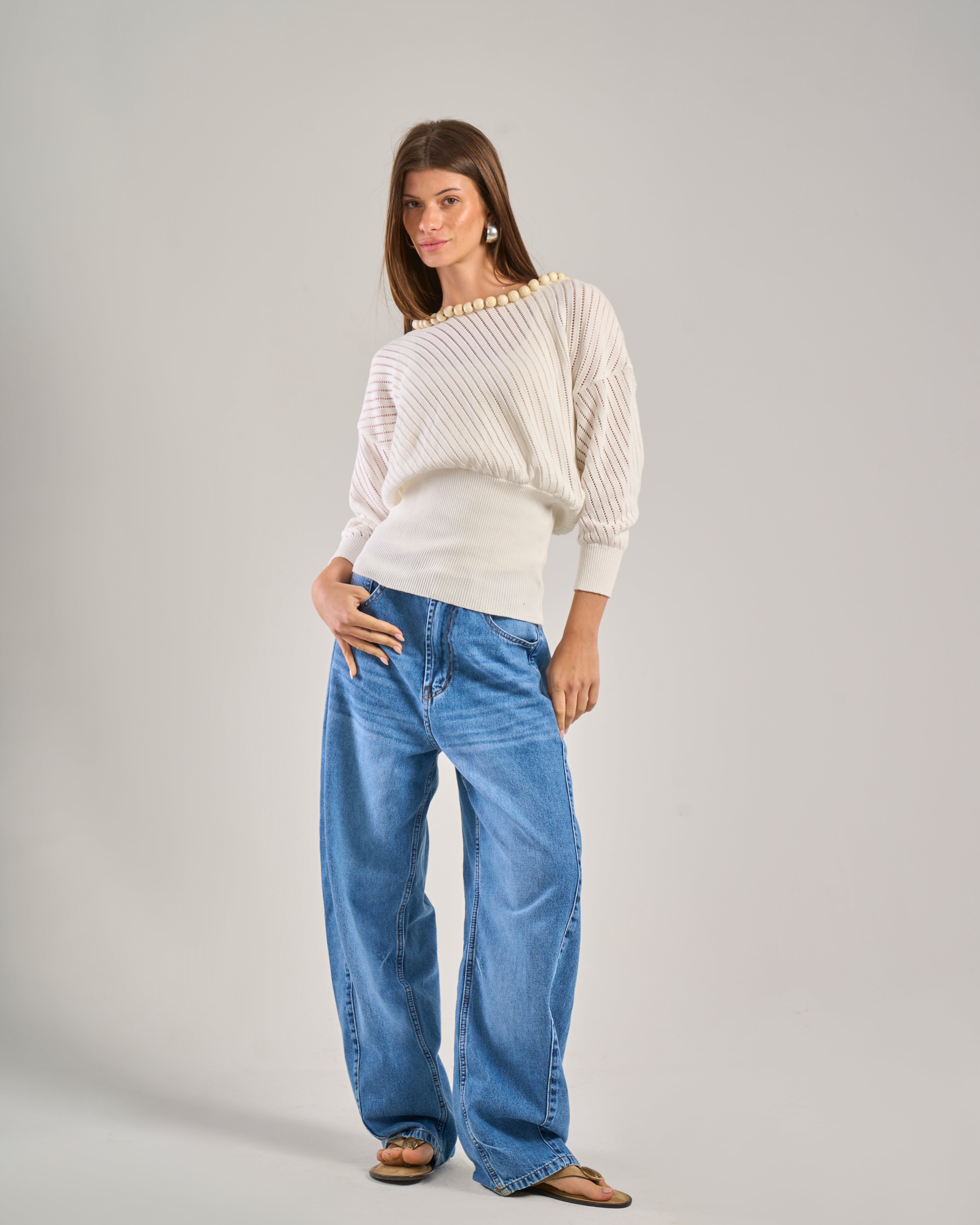 The White Tricot Top