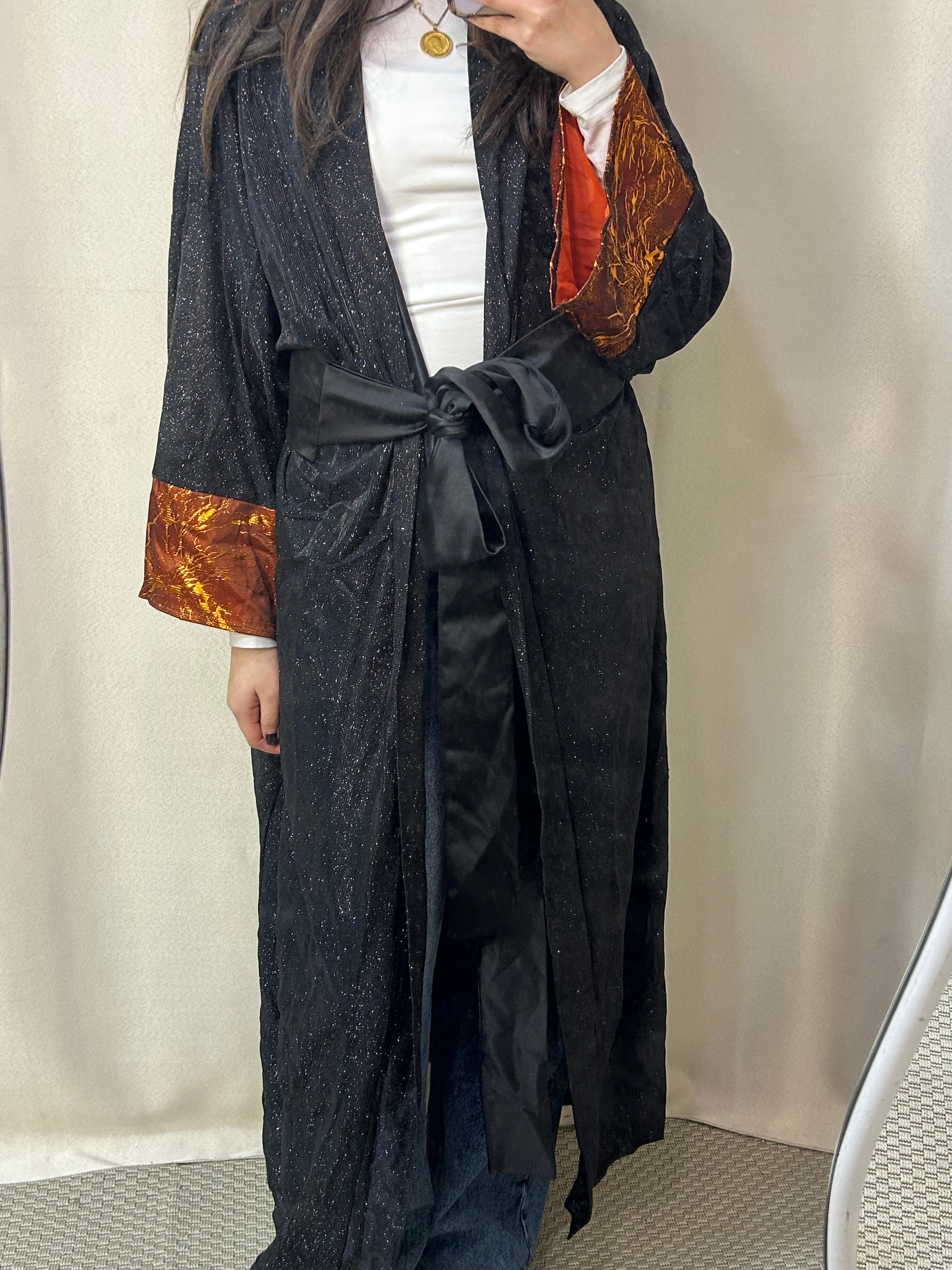 Black x Orange Kaftan