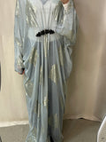 Silver Kaftan Dress