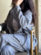 Denim Linen Set