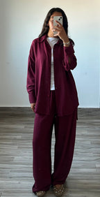 Burgundy Shirt
