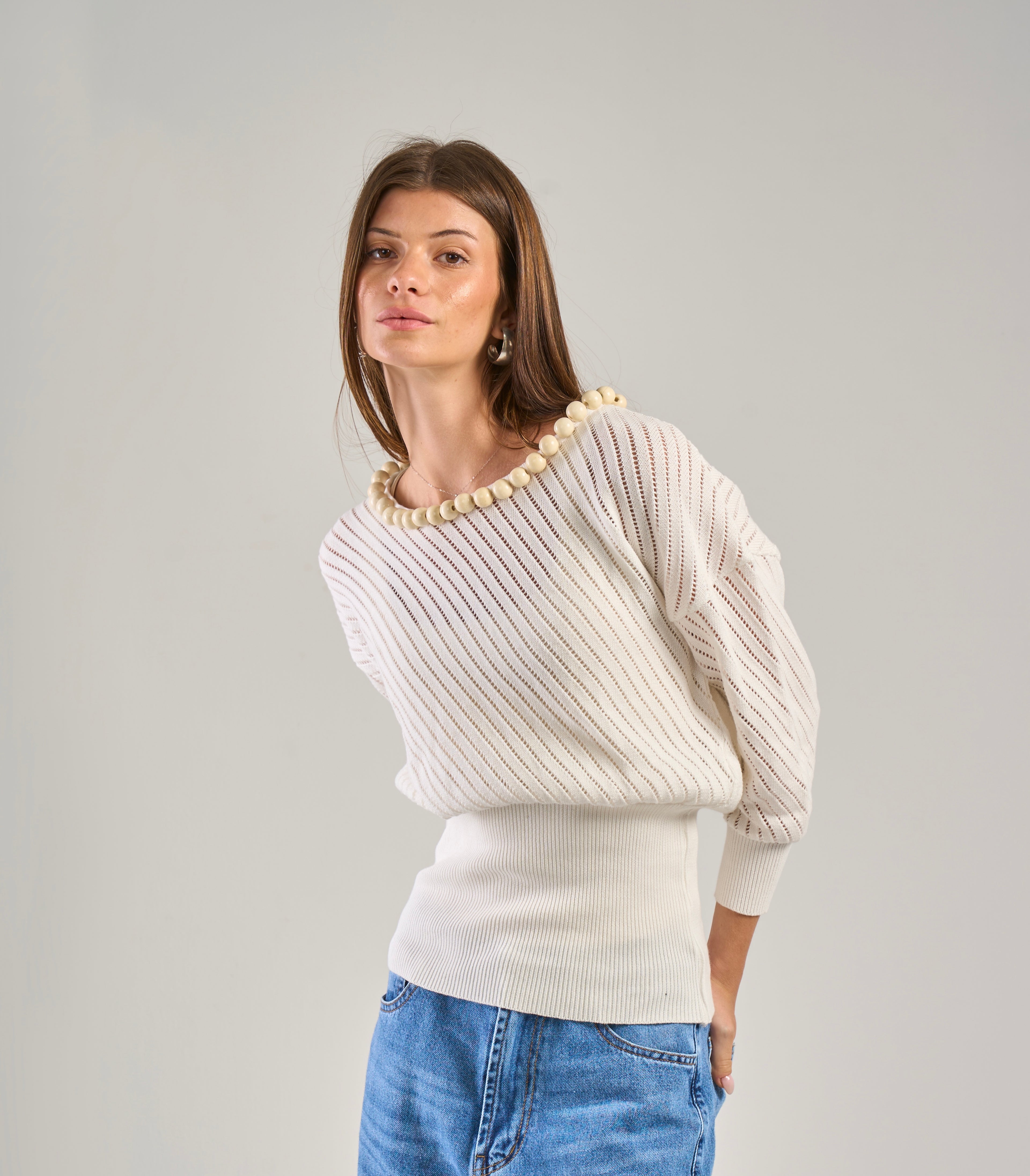The White Tricot Top