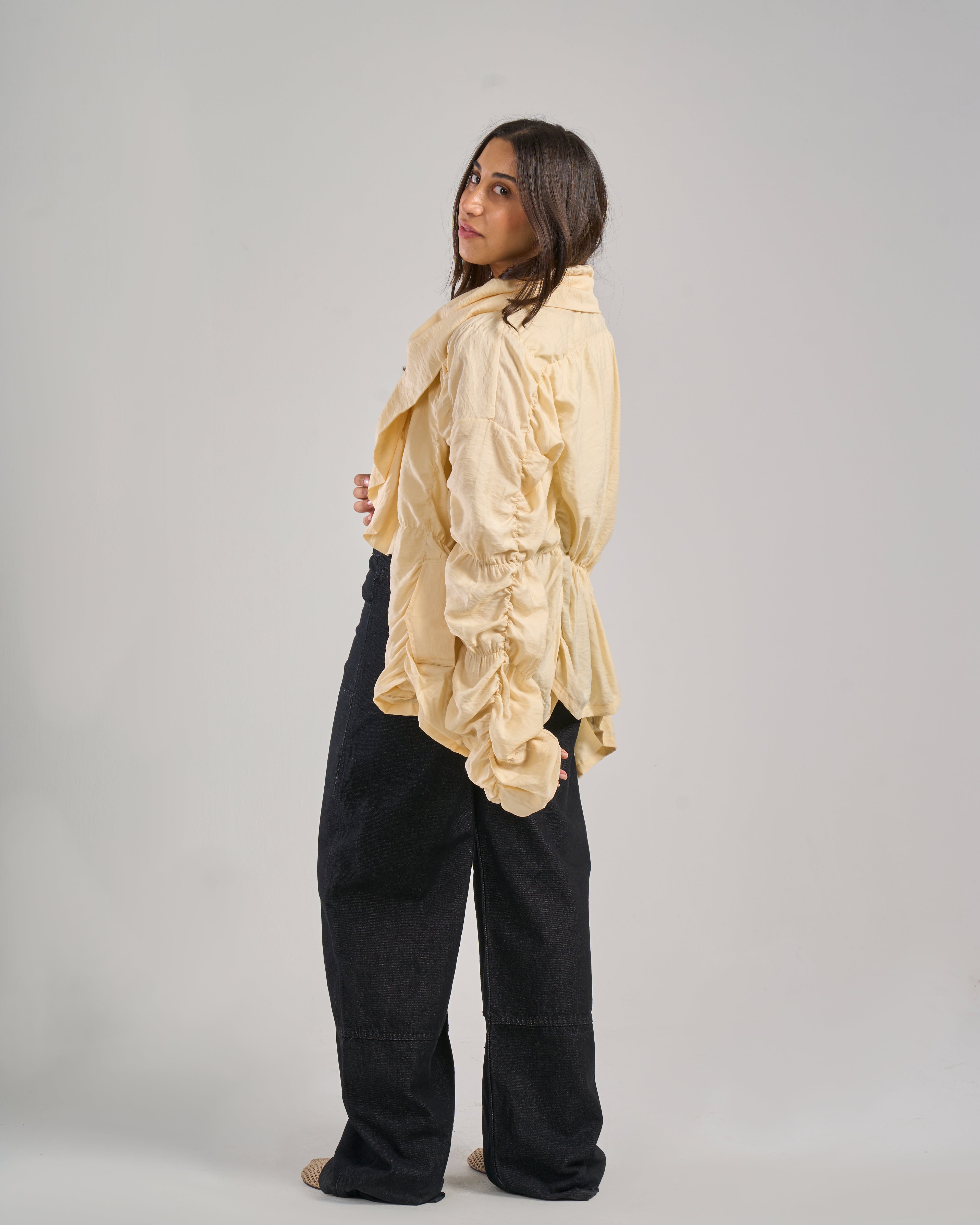 Multi Elastic Cardigan
