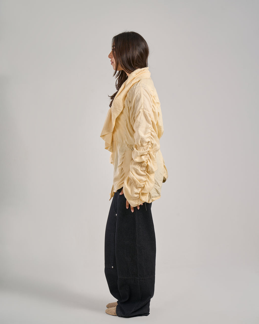 Multi Elastic Cardigan