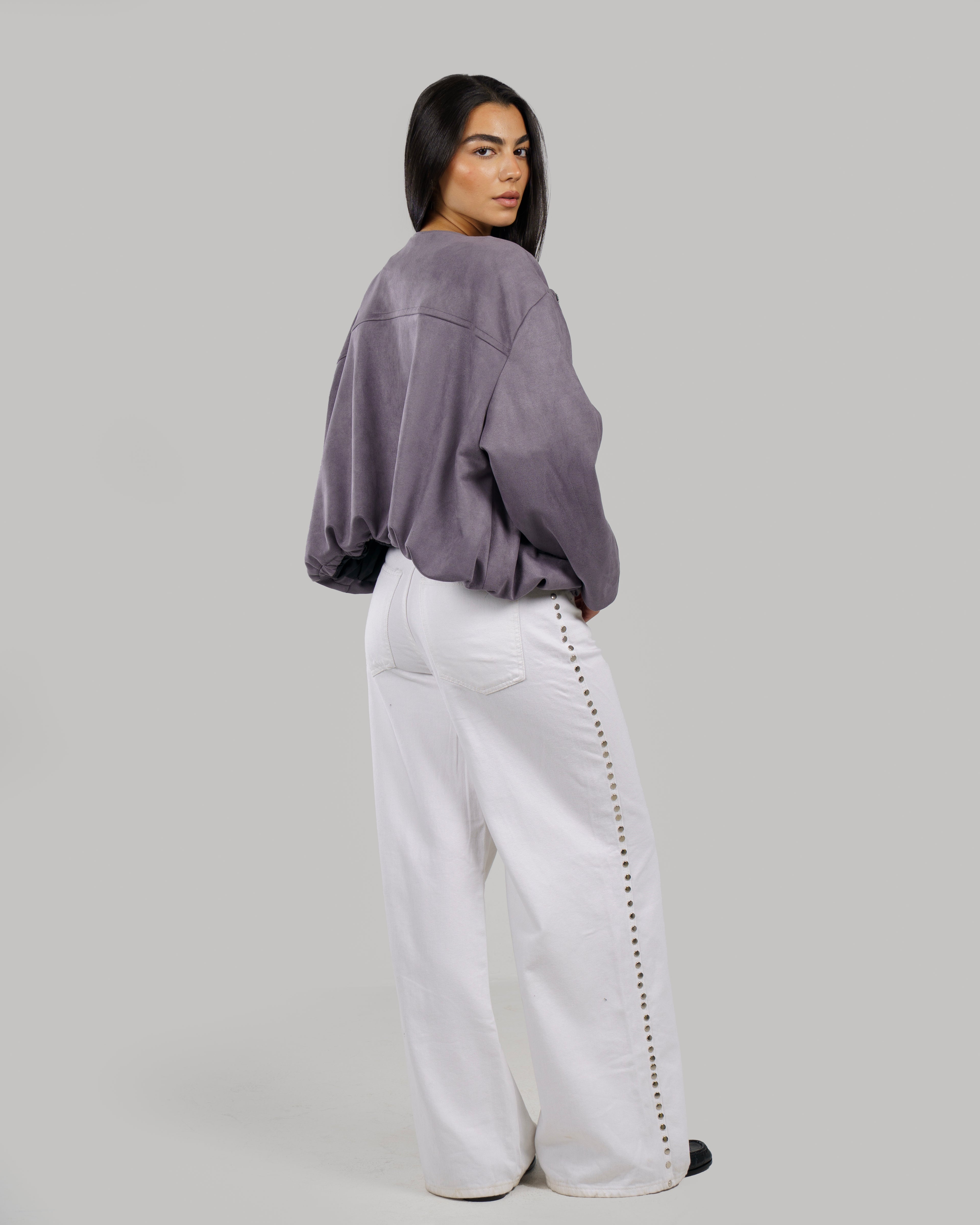 Balloon Suede Jacket