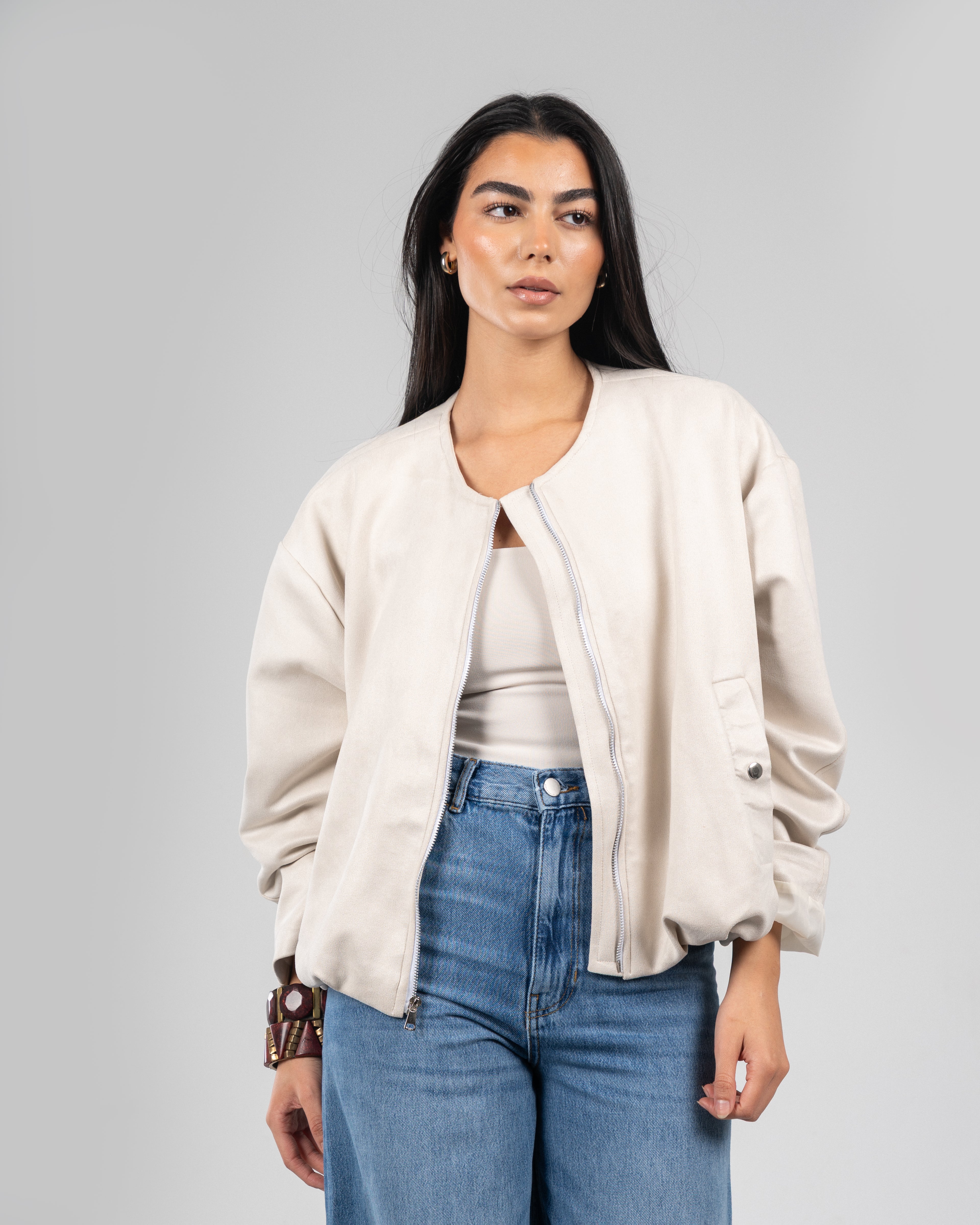 Balloon Suede Jacket