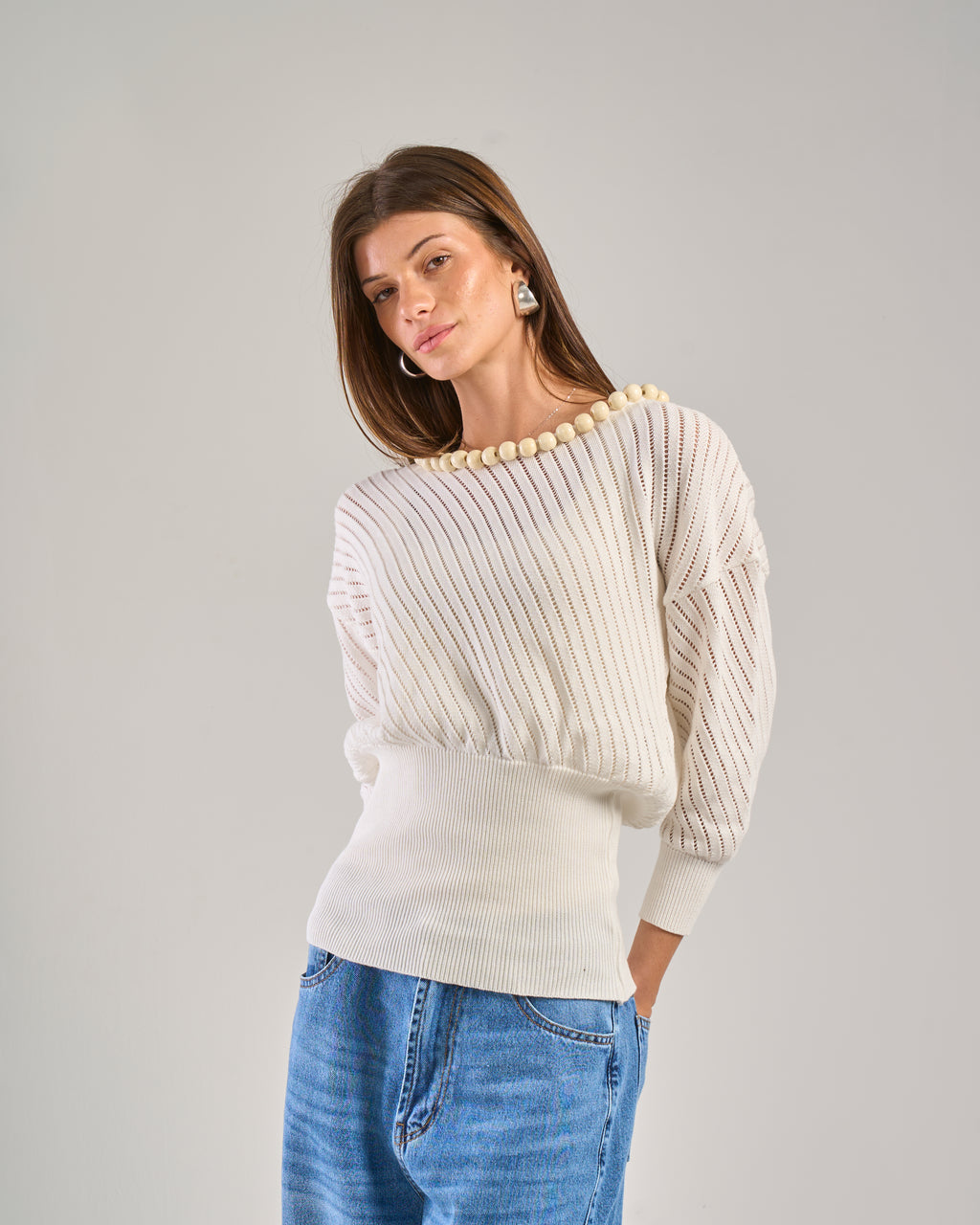 The White Tricot Top