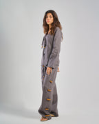 Pure Linen Pants in Grey