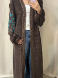 Brown Suede Kaftan