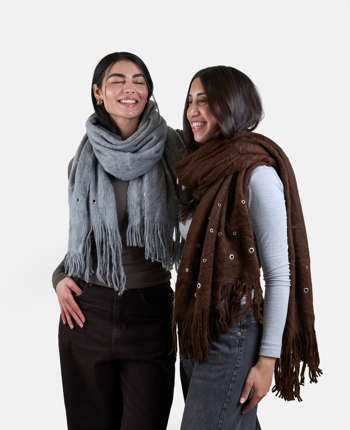Layer Scarf in Grey