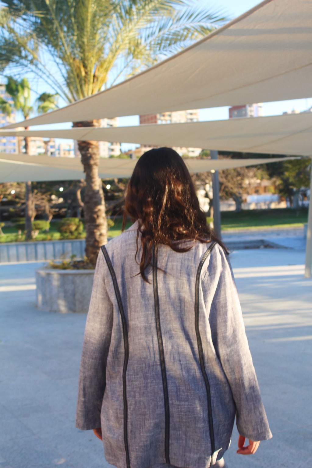 Denim Linen Set